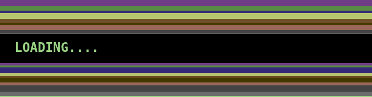 C64 tape-loading colour bars